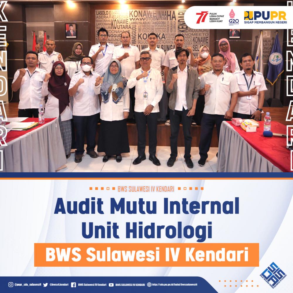 Audit Mutu Internal Unit Hidrologi BWS Sulawesi IV Kendari